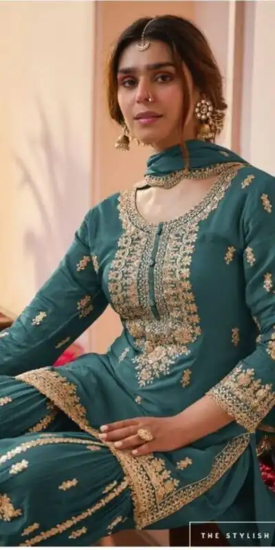 ZC 3 Idiots Teal Faux Georgette Salwar Suit with Lace Work & Embroidery Work. Introductory Price ₹2399. Delivery 4-6 Working Days. Shop now. | Jump Suits, Salwar suit, Casual Suits, Creative suits, Designer Suits, Palazzo Suits, Party Wear Suits, Patiala Suits, Straight Suits