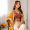 Perfect for Wedding, Party, Festival Celebrations, Holi, Pooja – BB 48 Yellow Yellow Crepe Silk Dhoti Suit. Introductory Price ₹2099. Delivery 4-6 Working | Jump Suits, Salwar suit, Casual Suits, Creative suits, Designer Suits, Palazzo Suits, Party Wear Suits, Patiala Suits, Straight Suits