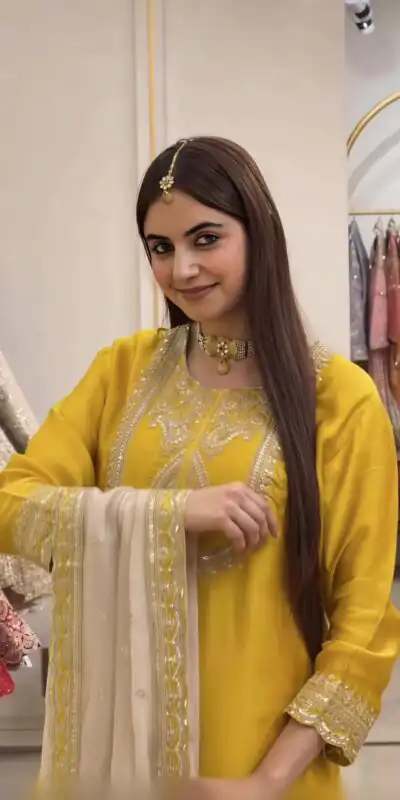 NSR 908 Yellow Color Chinon Silk Salwar Suit with Embroidery Work. Online Get it for ₹2399. Delivery 4-6 Working Days. Shop now. | Jump Suits, Salwar suit, Casual Suits, Creative suits, Designer Suits, Palazzo Suits, Party Wear Suits, Patiala Suits, Straight Suits