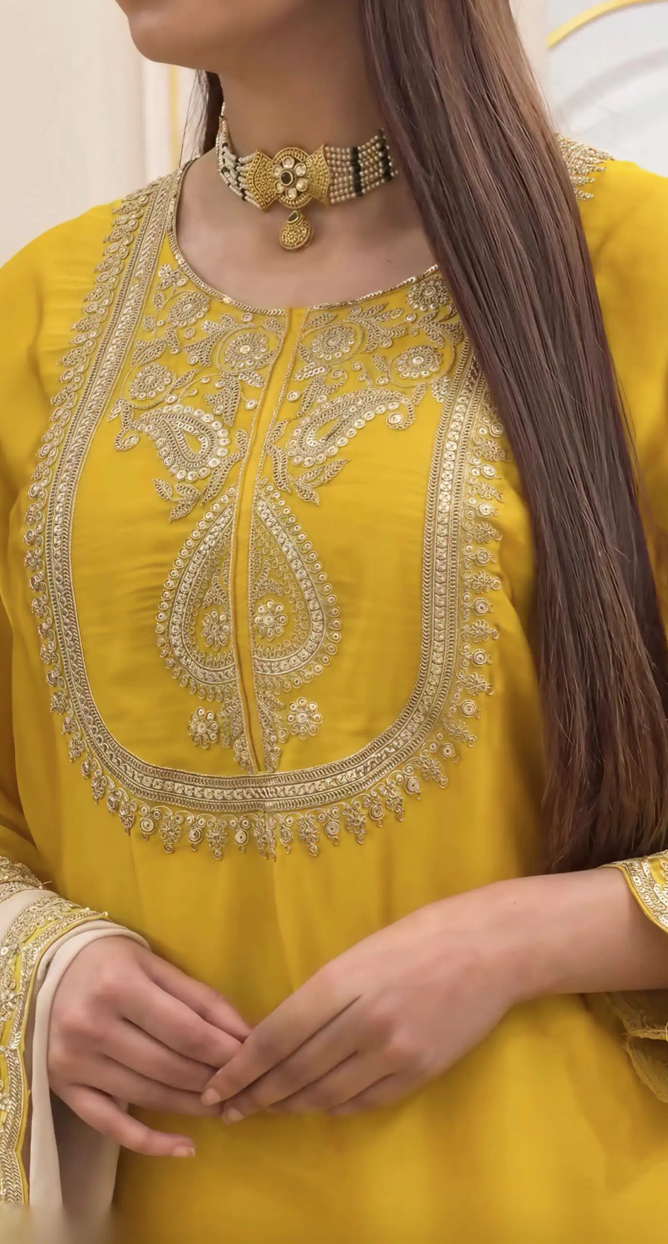 NSR 908 Yellow Color Chinon Silk Salwar Suit with Embroidery Work. Online Get it for ₹2399. Delivery 4-6 Working Days. Shop now. | Jump Suits, Salwar suit, Casual Suits, Creative suits, Designer Suits, Palazzo Suits, Party Wear Suits, Patiala Suits, Straight Suits