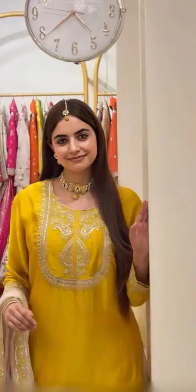NSR 908 Yellow Color Chinon Silk Salwar Suit with Embroidery Work. Online Get it for ₹2399. Delivery 4-6 Working Days. Shop now. | Jump Suits, Salwar suit, Casual Suits, Creative suits, Designer Suits, Palazzo Suits, Party Wear Suits, Patiala Suits, Straight Suits