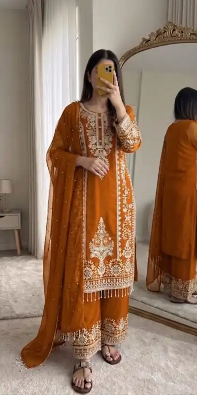 SRK 5365 Mastered Faux Georgette Salwar Suit erfect for Wedding, Party, Mehendi, Pongal, Reception – . Available at ₹2449 only. Delivery 4-6 Working Days | Jump Suits, Salwar suit, Casual Suits, Creative suits, Designer Suits, Palazzo Suits, Party Wear Suits, Patiala Suits, Straight Suits