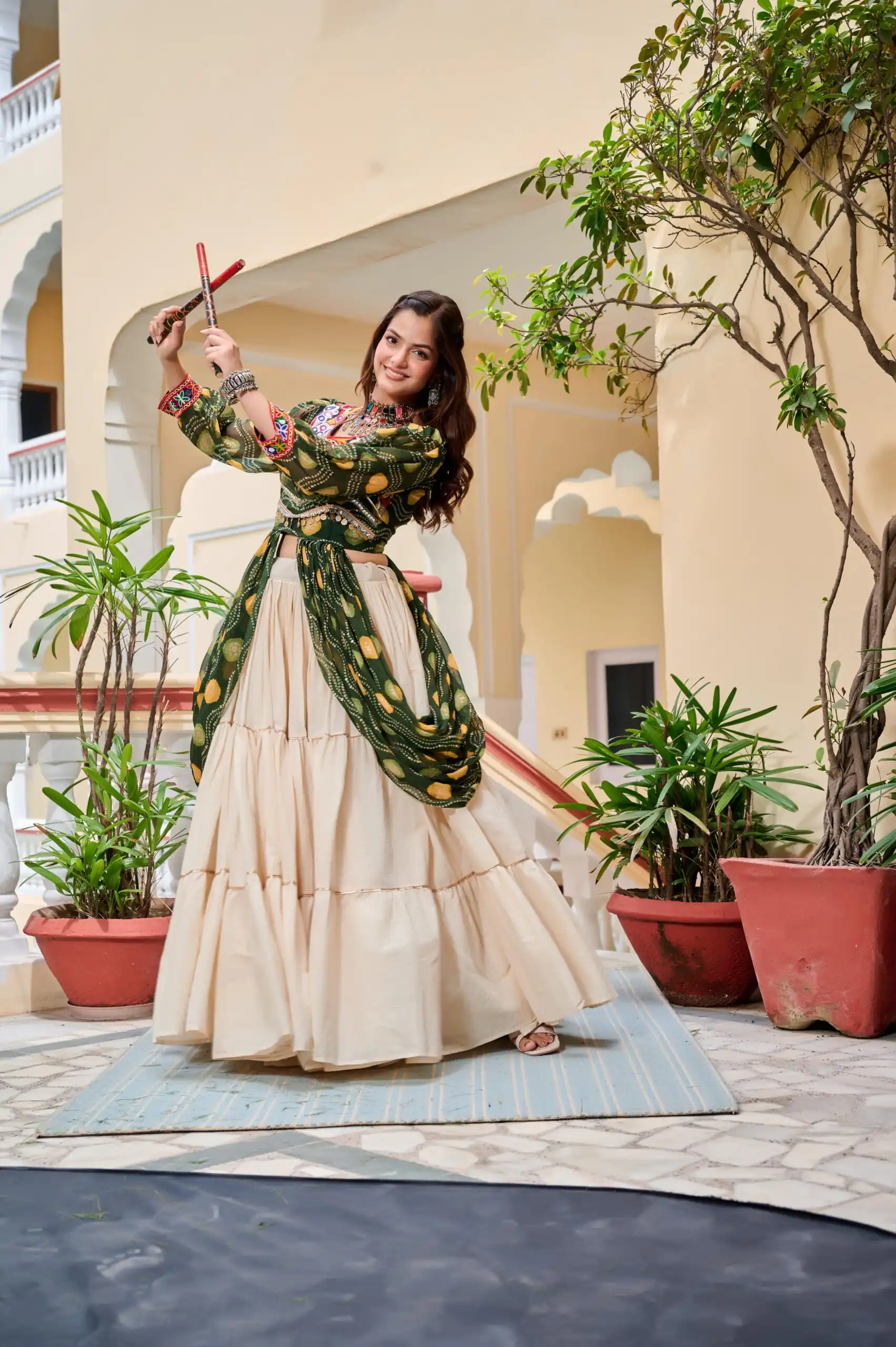 Ram 131 Green in Pure Cotton Mirror Work & Gamthi Work Lehenga Choli . Exclusive Offer ₹2949. Delivery 4-6 Working Days. Shop now. | Lehenga, Bollywood Lehenga, Creative Lehenga, Designer Lehenga, Embroidered Lehenga, Party Wear Lehenga