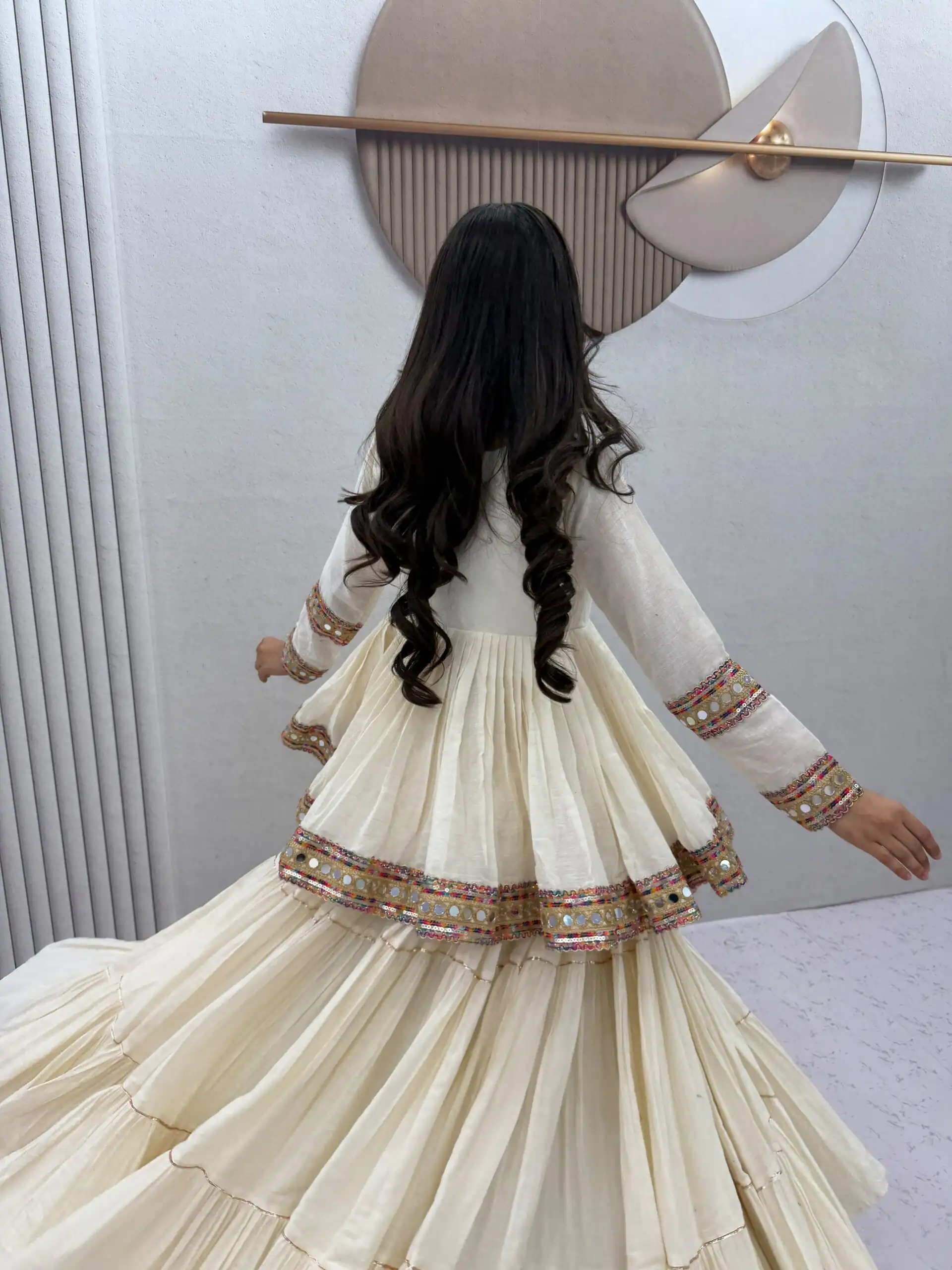 PC 596 Off White in Pure Cotton Mirror Work & Gamthi Work Lehenga Choli . Exclusive Offer ₹2999. Delivery 4-6 Working Days. Shop now. | Lehenga, Bollywood Lehenga, Creative Lehenga, Designer Lehenga, Embroidered Lehenga, Party Wear Lehenga