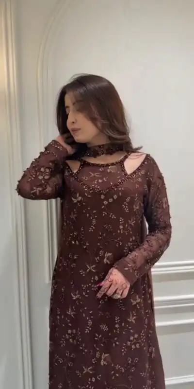 ST 1203 Wine Faux Georgette Salwar Suit erfect for Wedding, Party, Mehendi, Pongal, Reception – . Available at ₹2249 only. Delivery 4-6 Working Days | Jump Suits, Salwar suit, Casual Suits, Creative suits, Designer Suits, Palazzo Suits, Party Wear Suits, Patiala Suits, Straight Suits