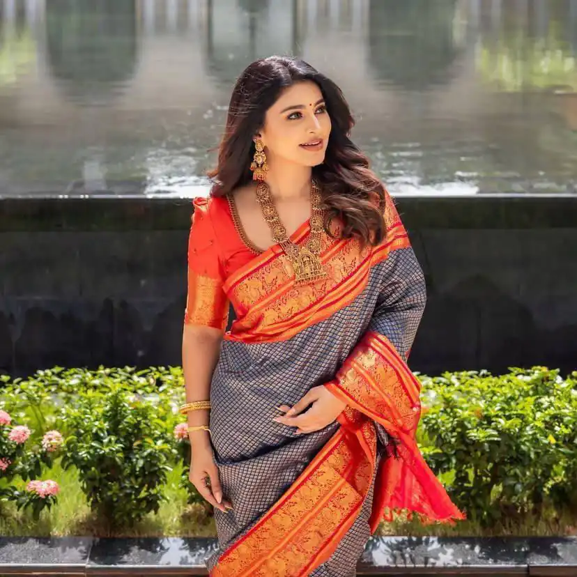 KPR 274 Grey Soft Lichi Silk Saree with Lace Work & Lace Border. Introductory Price ₹1649. Delivery 4-6 Working Days. Shop now. | Sarees, Bollywood Sarees, Creative Sarees, Designer Sarees, Embroidered Sarees, Ethnic Saree, Modern Digital sarees, Party Wear Sarees