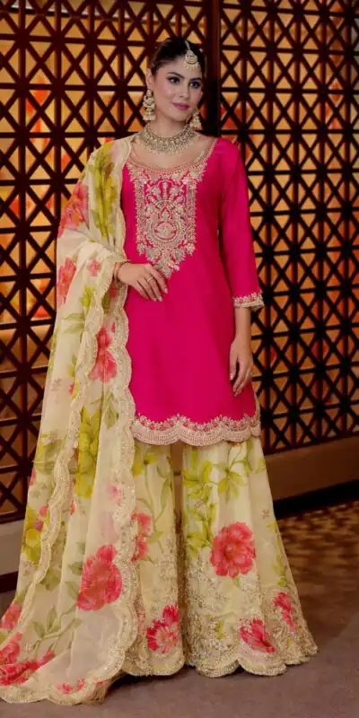 ZC 8011 Pink Chinon Silk Salwar Suit with Embroidery Work & Sequins Work. Get it for ₹2399. Delivery 4-6 Working Days. Shop now. | Jump Suits, Salwar suit, Casual Suits, Creative suits, Designer Suits, Palazzo Suits, Party Wear Suits, Patiala Suits, Straight Suits