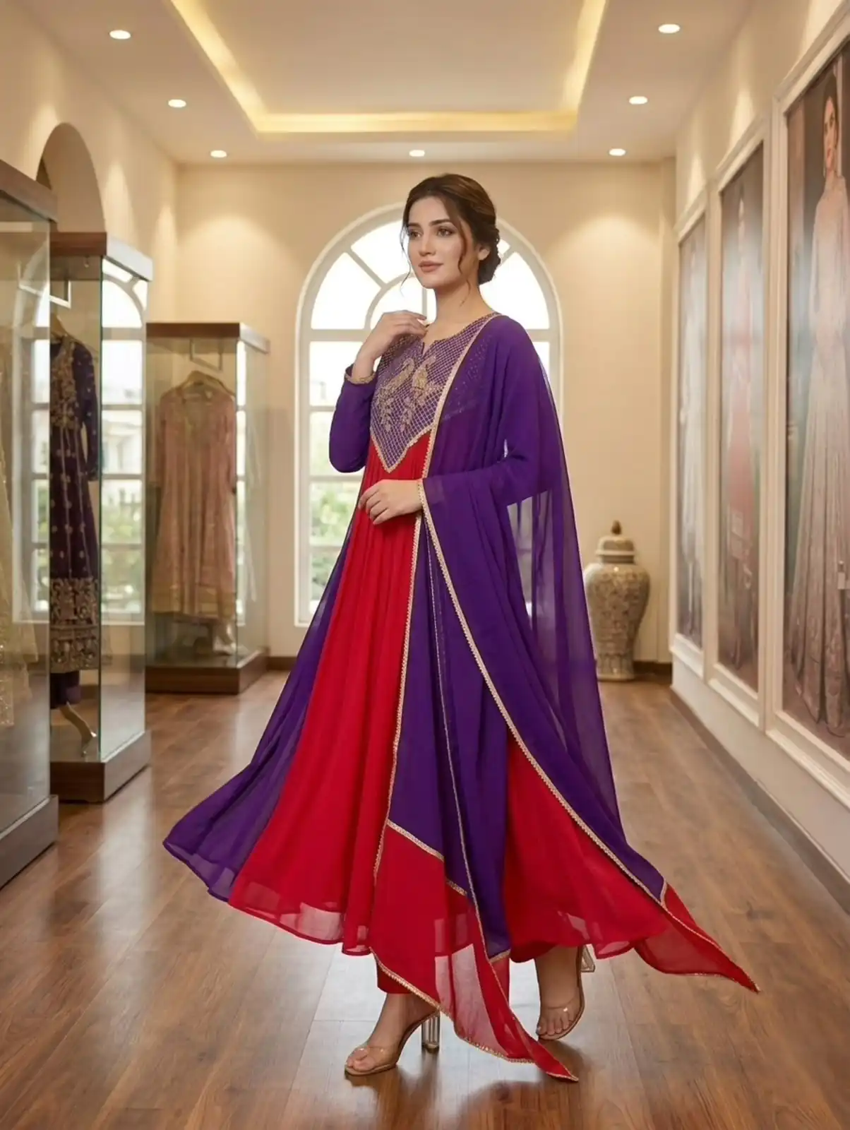 LG 2137 Purple Mul Chanderi Salwar Suit with Embroidery Work & Sequins Work. Festive Deal ₹2199. Delivery 4-6 Working Days. Shop nowp | Jump Suits, Salwar suit, Casual Suits, Creative suits, Designer Suits, Palazzo Suits, Party Wear Suits, Patiala Suits, Straight Suits