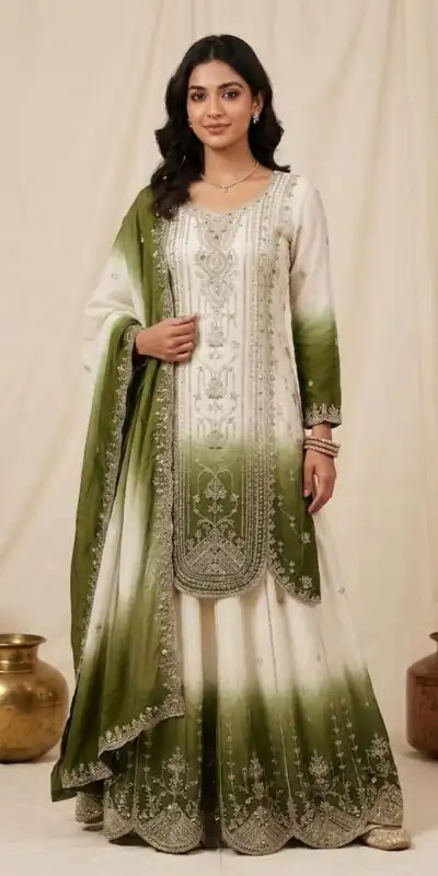 LG 2128 Green in Star Georgette Embroidery Work Salwar Suit . Introductory Price ₹2399. Delivery 4-6 Working Days. Shop now. | Jump Suits, Salwar suit, Casual Suits, Creative suits, Designer Suits, Palazzo Suits, Party Wear Suits, Patiala Suits, Straight Suits