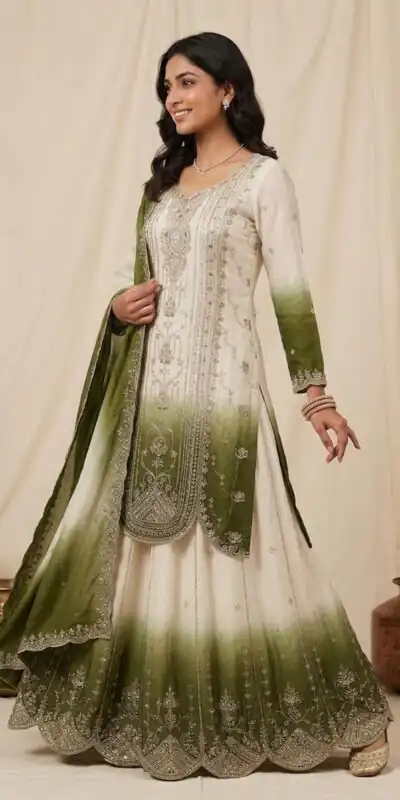 LG 2128 Green in Star Georgette Embroidery Work Salwar Suit . Introductory Price ₹2399. Delivery 4-6 Working Days. Shop now. | Jump Suits, Salwar suit, Casual Suits, Creative suits, Designer Suits, Palazzo Suits, Party Wear Suits, Patiala Suits, Straight Suits