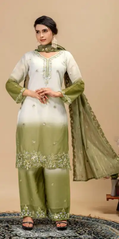 ST 1198 Mehandi in Star Georgette Embroidery Work Salwar Suit . Introductory Price ₹2399. Delivery 4-6 Working Days. Shop now. | Jump Suits, Salwar suit, Casual Suits, Creative suits, Designer Suits, Palazzo Suits, Party Wear Suits, Patiala Suits, Straight Suits