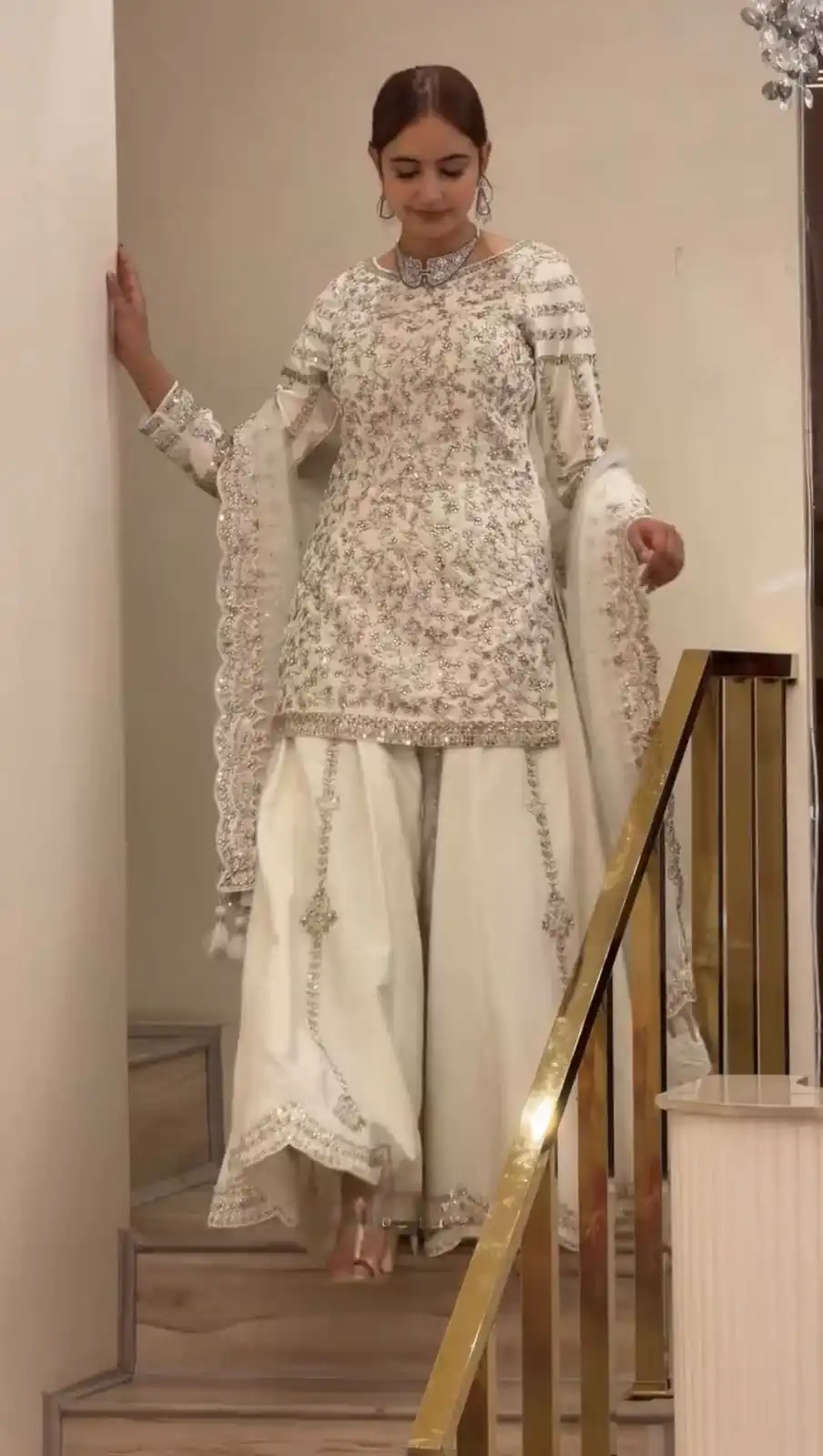 DB 47 White Faux Georgette Salwar Suit with Mirror Work & Embroidery Work. Get it for ₹2399. Delivery 4-6 Working Days. Shop now. | Jump Suits, Salwar suit, Casual Suits, Creative suits, Designer Suits, Palazzo Suits, Party Wear Suits, Patiala Suits, Straight Suits