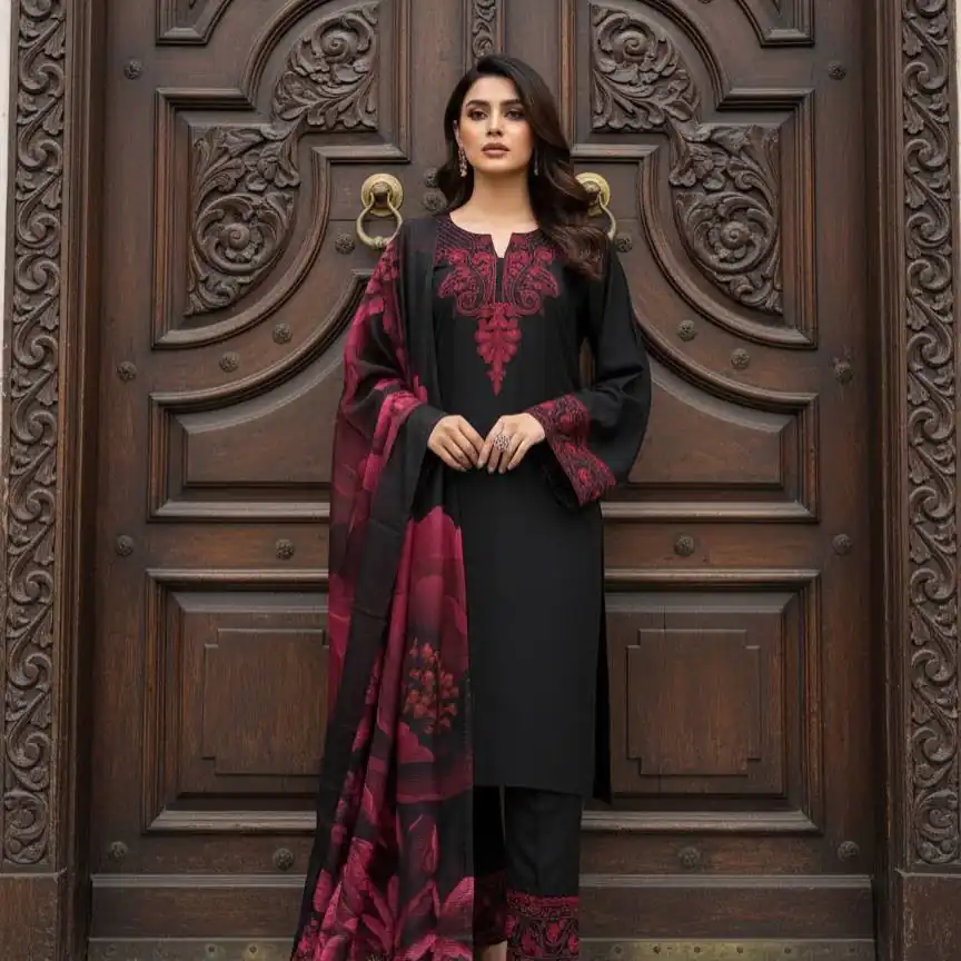 ST 242 Black Roman Silk Salwar Suit with Sequins Work & Embroidery Work. Available at ₹2099 only. Delivery 4-6 Working Days. Shop now. | Jump Suits, Salwar suit, Casual Suits, Creative suits, Designer Suits, Palazzo Suits, Party Wear Suits, Patiala Suits, Straight Suits