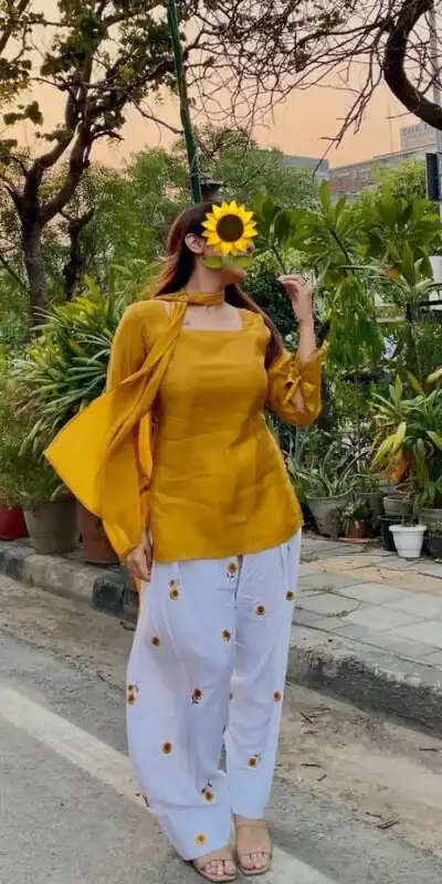 NF 1295 Mustered Roman Cotton Salwar Suit with Embroidery Work. Introductory Price ₹2049. Delivery 4-6 Working Days. Shop now. | Jump Suits, Salwar suit, Casual Suits, Creative suits, Designer Suits, Palazzo Suits, Party Wear Suits, Patiala Suits, Straight Suits
