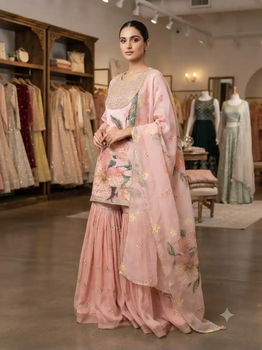 LG 2130 Peach Soft Organza Salwar Suit with Embroidery Work & Cut Work. Available at ₹2399 only. Delivery 4-6 Working Days. Shop now. | Jump Suits, Salwar suit, Casual Suits, Creative suits, Designer Suits, Palazzo Suits, Party Wear Suits, Patiala Suits, Straight Suits