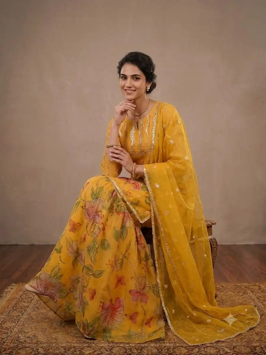 LG 2129 Yellow Soft Organza Salwar Suit with Embroidery Work & Cut Work. Available at ₹2499 only. Delivery 4-6 Working Days. Shop now. | Jump Suits, Salwar suit, Casual Suits, Creative suits, Designer Suits, Palazzo Suits, Party Wear Suits, Patiala Suits, Straight Suits