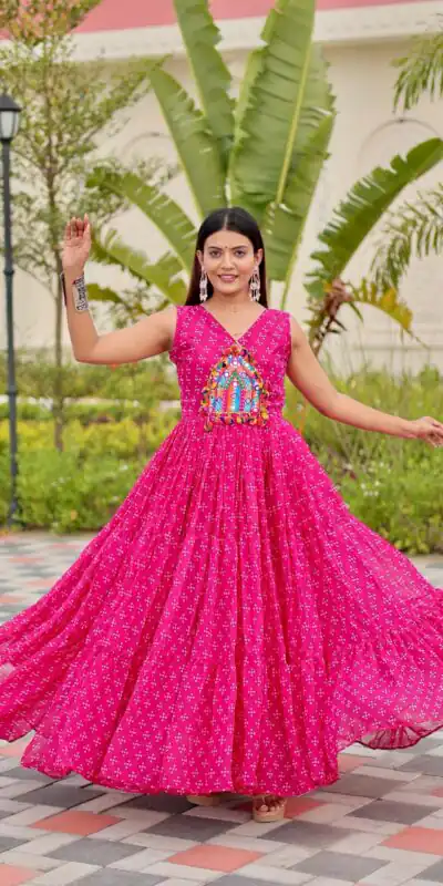 Ram 128 Pink| Faux Georgette Thread Work Gown Embroidery Work & Lace Work. Special Price ₹1749. Delivery 4-6 Working Days. Shop now. | Gowns, Bollywood Gowns, Creative Gowns, Designer Gowns, Embroidered Gowns, Party Wear Gowns