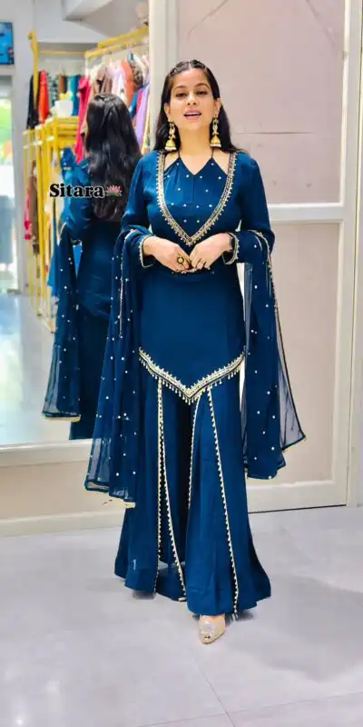 JF 054 Blue Color Roman Silk Salwar Suit with Embroidery Work. Available at ₹2399 only. Delivery 4-6 Working Days. Shop now. | Jump Suits, Salwar suit, Casual Suits, Creative suits, Designer Suits, Palazzo Suits, Party Wear Suits, Patiala Suits, Straight Suits
