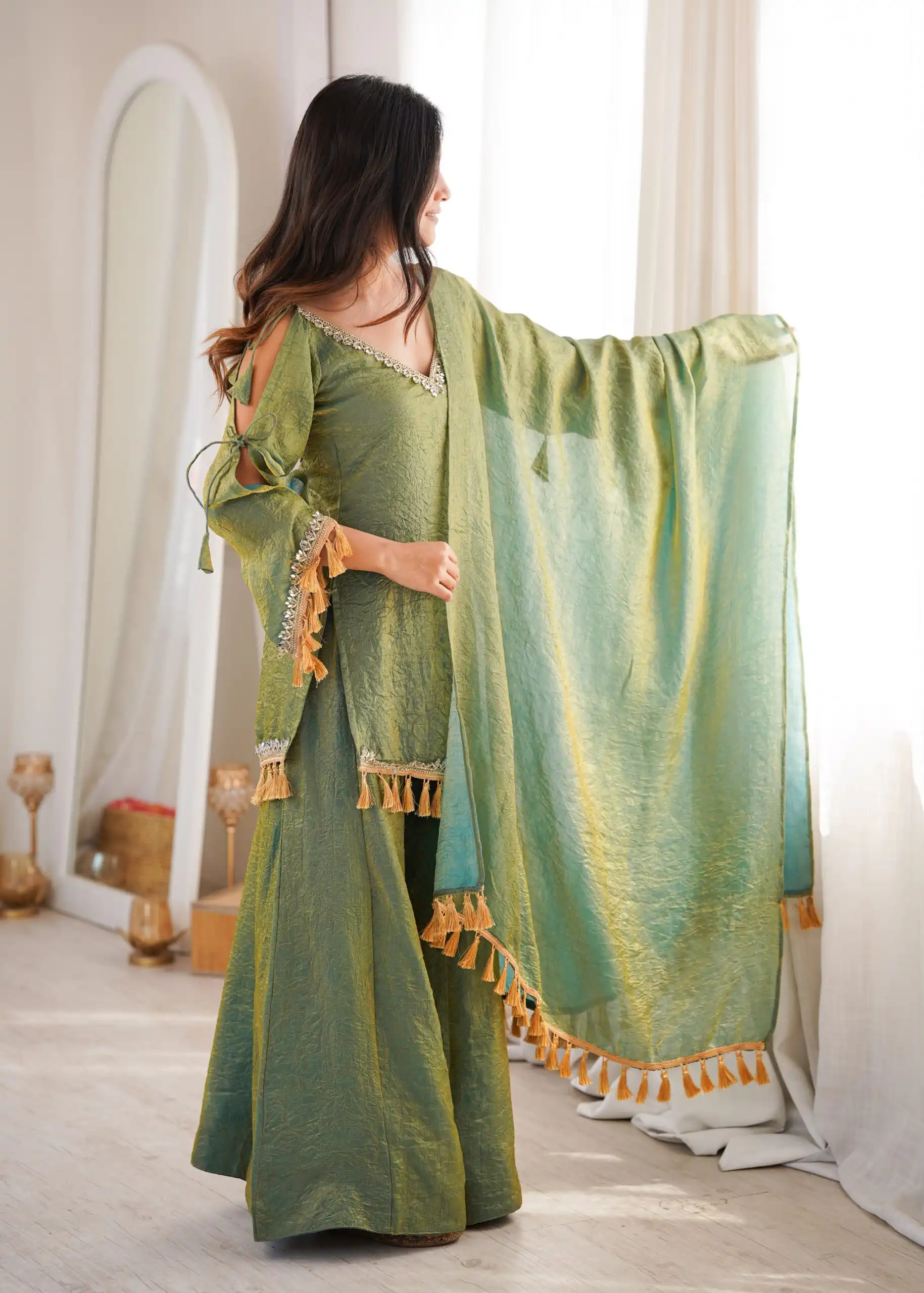 SRK 5357 Green Doremon Crush Salwar Suit Perfect for Wedding, Party, Traditional Day, Baisakhi, Karwa Chauth – . Exclusive Offer ₹2099. Delive | Jump Suits, Salwar suit, Casual Suits, Creative suits, Designer Suits, Palazzo Suits, Party Wear Suits, Patiala Suits, Straight Suits