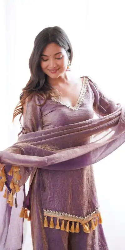 SRK 5357 Lavender Doremon Crush Salwar Suit Perfect for Wedding, Party, Traditional Day, Baisakhi, Karwa Chauth – . Exclusive Offer ₹2099. Delive | Jump Suits, Salwar suit, Casual Suits, Creative suits, Designer Suits, Palazzo Suits, Party Wear Suits, Patiala Suits, Straight Suits