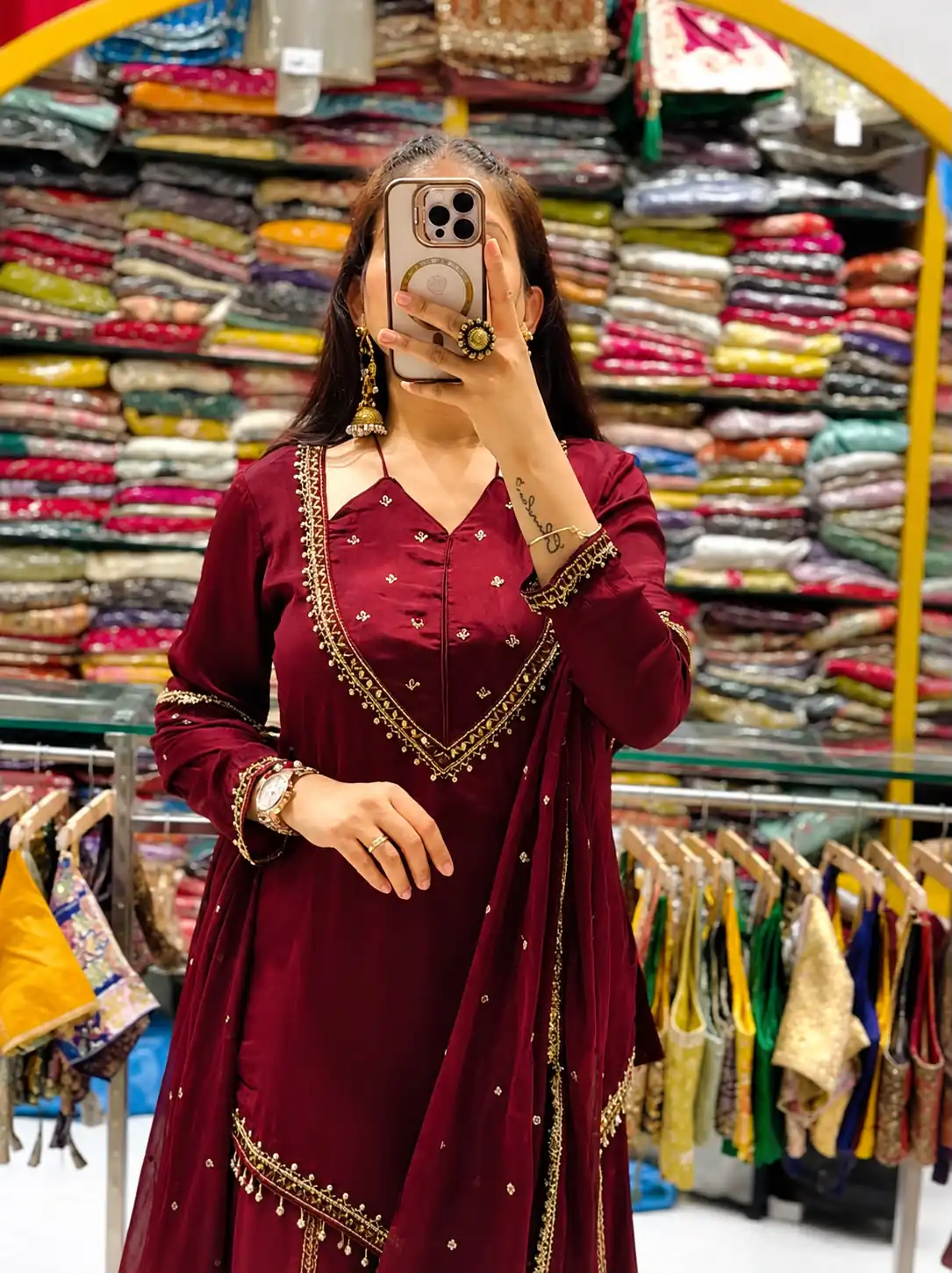JF 054 Maroon Color Roman Silk Salwar Suit with Embroidery Work. Available at ₹2399 only. Delivery 4-6 Working Days. Shop now. | Jump Suits, Salwar suit, Casual Suits, Creative suits, Designer Suits, Palazzo Suits, Party Wear Suits, Patiala Suits, Straight Suits