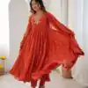 JF 056 Orange Faux Georgette Salwar Suit with Mirror Work & Embroidery Work. Get it for ₹2349. Delivery 4-6 Working Days. Shop now. | Jump Suits, Salwar suit, Casual Suits, Creative suits, Designer Suits, Palazzo Suits, Party Wear Suits, Patiala Suits, Straight Suits