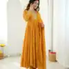 JF 056 Yellow Faux Georgette Salwar Suit with Mirror Work & Embroidery Work. Get it for ₹2349. Delivery 4-6 Working Days. Shop now. | Jump Suits, Salwar suit, Casual Suits, Creative suits, Designer Suits, Palazzo Suits, Party Wear Suits, Patiala Suits, Straight Suits