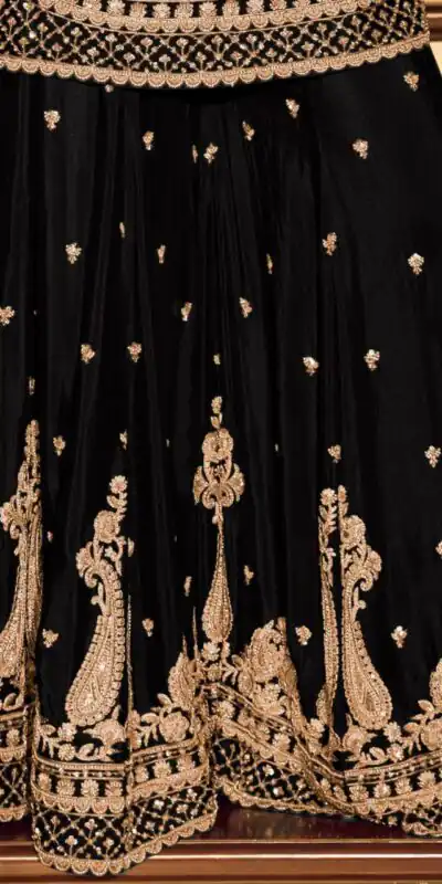 ZB 5067 Black Chinon Silk Salwar Suit Perfect for Wedding, Party, Ganesh Chaturthi, Baby Shower, Makar Sankranti – . Affordable Price ₹2399. /- | Jump Suits, Salwar suit, Casual Suits, Creative suits, Designer Suits, Palazzo Suits, Party Wear Suits, Patiala Suits, Straight Suits