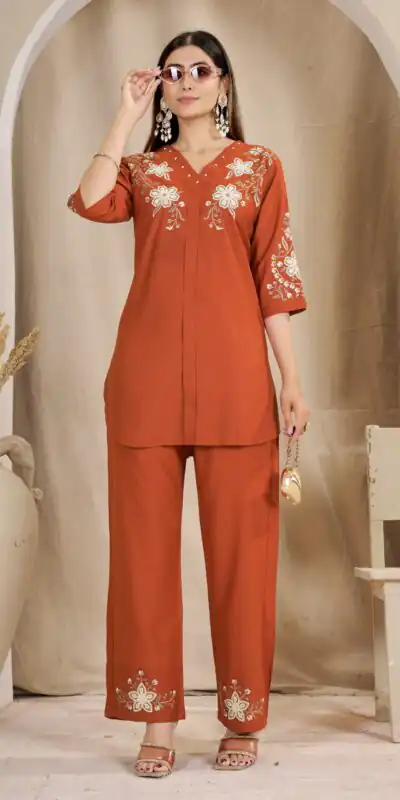DIVA 169 Orange Colour Rayon Cotton Kurti with Embroidery Work. Introductory Price ₹1999. Delivery 4-6 Working Days. Shop now. | Kurti, Bollywood Kurti, Creative Kurtis, Designer Kurti, Party Wear Kurti, Selfie Kurti