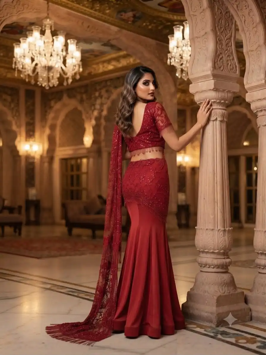 LG 2127 Red Crap Silk Saree with Sequins Work & Embroidery Work. Festive Deal ₹2799. Delivery 4-6 Working Days. Shop now. | Sarees, Bollywood Sarees, Creative Sarees, Designer Sarees, Embroidered Sarees, Ethnic Saree, Modern Digital sarees, Party Wear Sarees