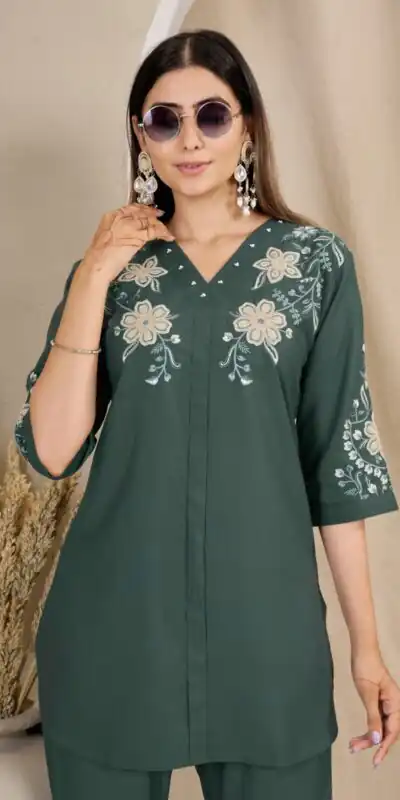 DIVA 169 Teal Colour Rayon Cotton Kurti with Embroidery Work. Introductory Price ₹1999. Delivery 4-6 Working Days. Shop now. | Kurti, Bollywood Kurti, Creative Kurtis, Designer Kurti, Party Wear Kurti, Selfie Kurti
