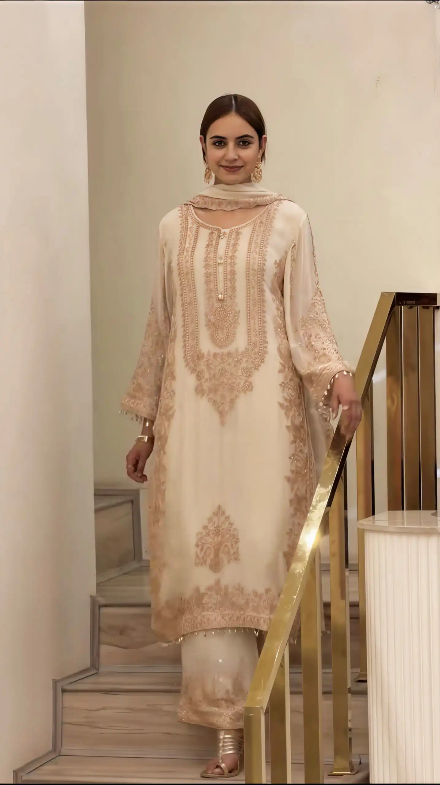 SR 1716 Off White Colour Faux Georgette Salwar Suit with Lace Work. Introductory Price ₹2449. Delivery 4-6 Working Days. Shop now. | Jump Suits, Salwar suit, Casual Suits, Creative suits, Designer Suits, Palazzo Suits, Party Wear Suits, Patiala Suits, Straight Suits