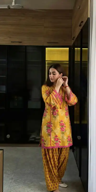 NSR 909 Yellow Color Natural Crep Salwar Suit with Digital Print. Get it for ₹1999. Delivery 4-6 Working Days. Online Shop now. | Jump Suits, Salwar suit, Casual Suits, Creative suits, Designer Suits, Palazzo Suits, Party Wear Suits, Patiala Suits, Straight Suits
