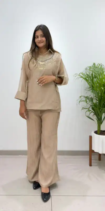 BE 484 Chiku Colour | Brown Salsa Silk Kurti with Hand Work. Get it for ₹2199. Delivery 4-6 Working Days. Online Shop now. | Kurti, Bollywood Kurti, Creative Kurtis, Designer Kurti, Party Wear Kurti, Selfie Kurti