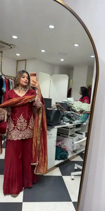 ZSR 3186 Maroon French Crep Silk Salwar Suit Perfect for Wedding, Party, Engagement, Baisakhi, Pongal – . Special Price ₹2249. Delivery 4-6 Working Days | Jump Suits, Salwar suit, Casual Suits, Creative suits, Designer Suits, Palazzo Suits, Party Wear Suits, Patiala Suits, Straight Suits