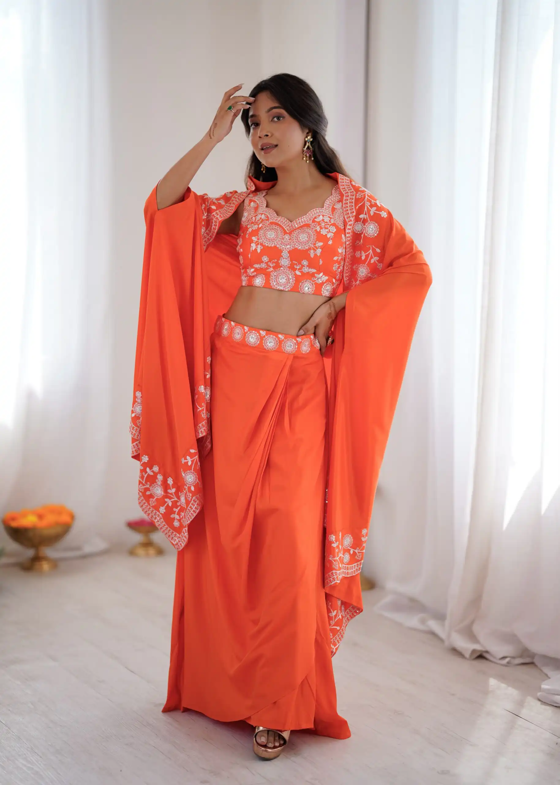 SP 73 Orange French Crep Silk Salwar Suit Perfect for Wedding, Party, Engagement, Baisakhi, Pongal – . Special Price ₹2149. Delivery 4-6 Working Days | Jump Suits, Salwar suit, Casual Suits, Creative suits, Designer Suits, Palazzo Suits, Party Wear Suits, Patiala Suits, Straight Suits