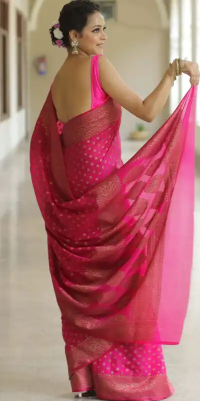 KPR 233 Pink in Soft Lichi Silk Lace Border & Lace Work Saree . Available at ₹1549 only. Delivery 4-6 Working Days. Shop now. | Sarees, Bollywood Sarees, Creative Sarees, Designer Sarees, Embroidered Sarees, Ethnic Saree, Modern Digital sarees, Party Wear Sarees