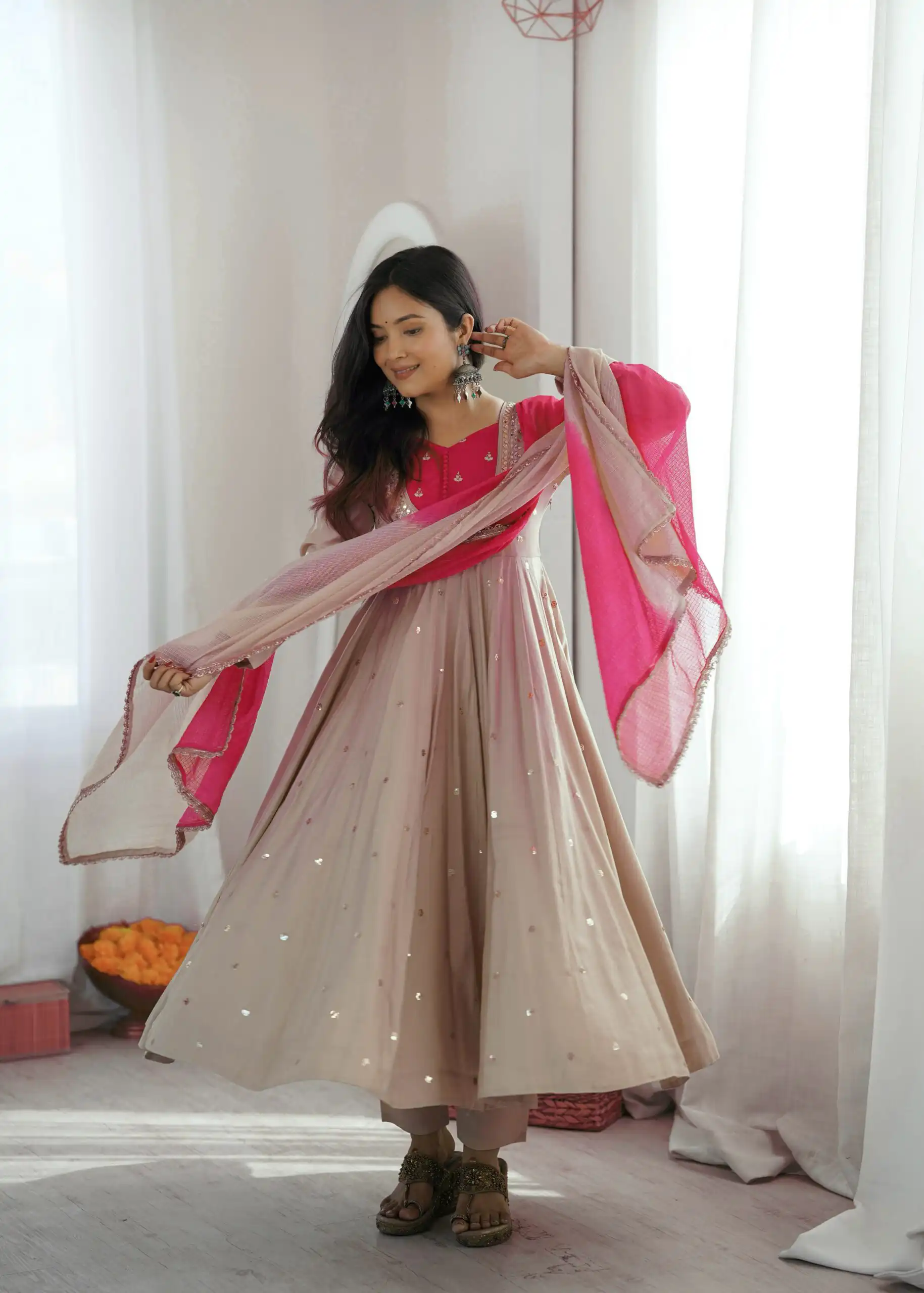 ZF 5023 White Roman Silk Gown with Mirror Work & Embroidery Work. Special Price ₹2099. Delivery 4-6 Working Days. Shop now. | Gowns, Bollywood Gowns, Creative Gowns, Designer Gowns, Embroidered Gowns, Party Wear Gowns
