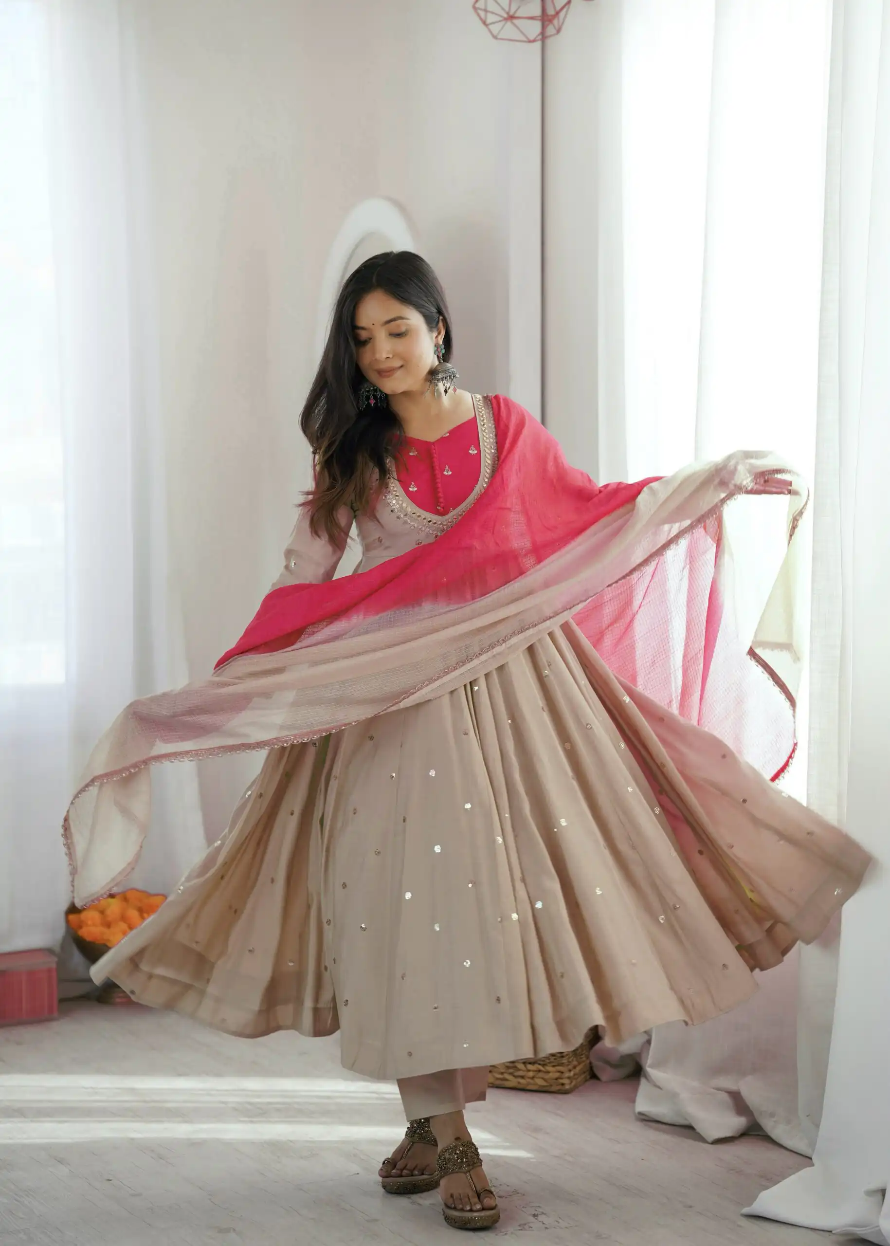 ZF 5023 White Roman Silk Gown with Mirror Work & Embroidery Work. Special Price ₹2099. Delivery 4-6 Working Days. Shop now. | Gowns, Bollywood Gowns, Creative Gowns, Designer Gowns, Embroidered Gowns, Party Wear Gowns
