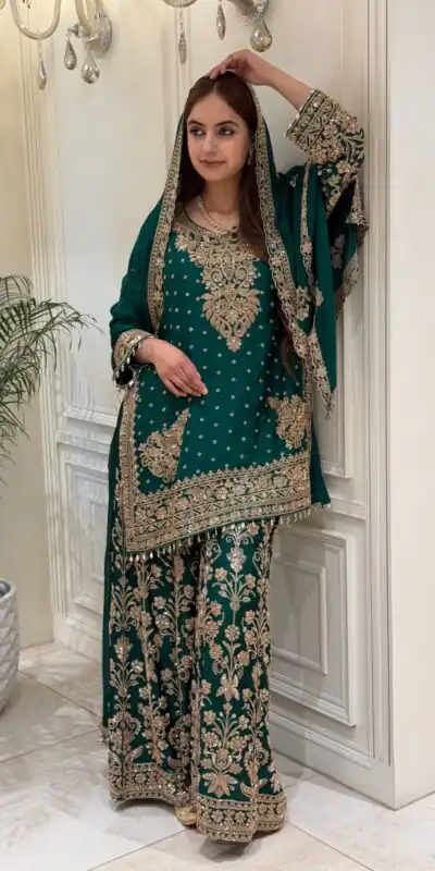 KF 1733 Teal Faux Georgette Salwar Suit with Mirror Work & Embroidery Work. Get it for ₹2849. Delivery 4-6 Working Days. Shop now. | Jump Suits, Salwar suit, Casual Suits, Creative suits, Designer Suits, Palazzo Suits, Party Wear Suits, Patiala Suits, Straight Suits
