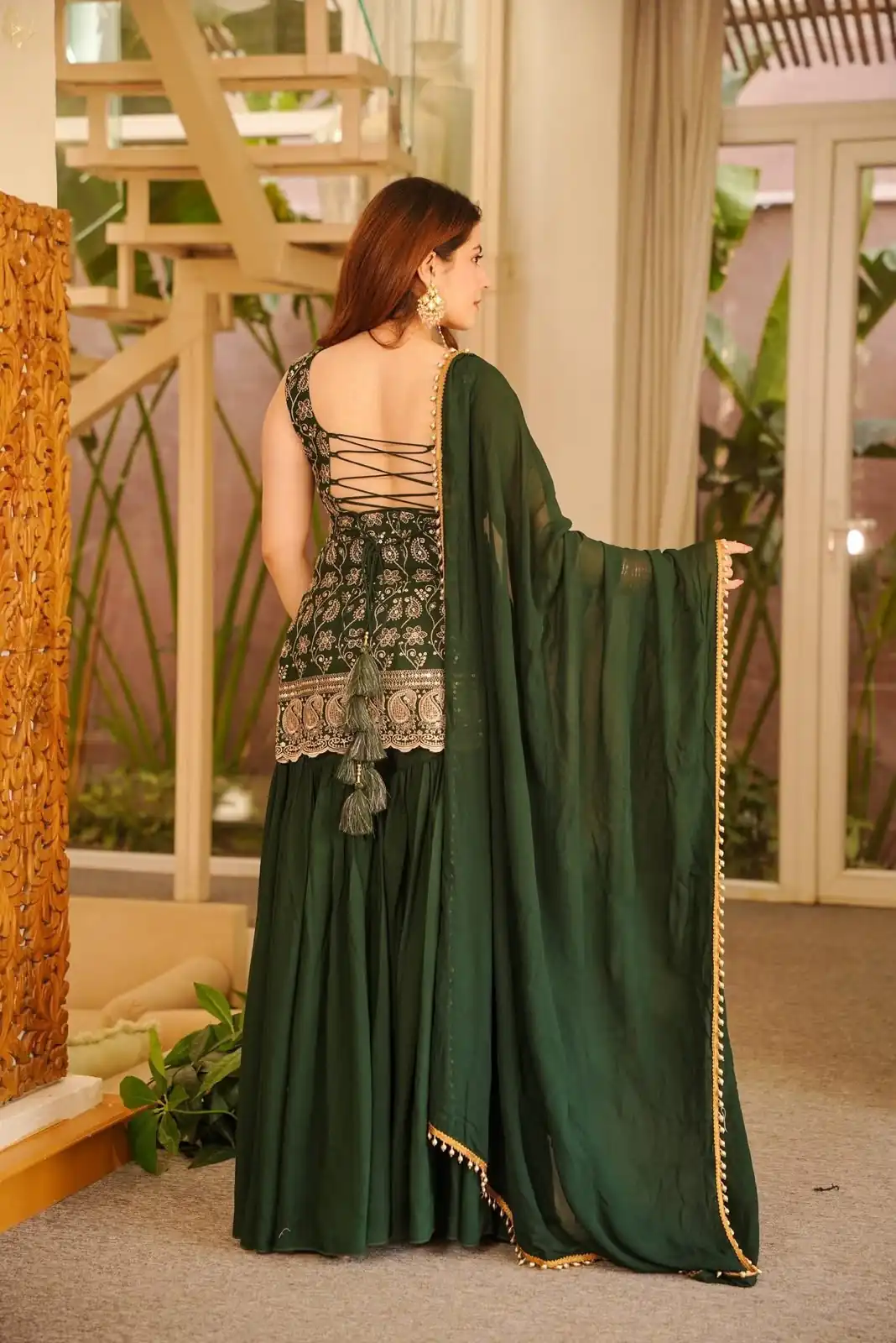ST 1192 Green Faux Georgette Salwar Suit with Embroidery Work. Available at ₹2349 only. Delivery 4-6 Working Days. Shop now. | Jump Suits, Tops & Bottoms, Track Suits, Salwar suit, Casual Suits, Creative suits, Designer Suits, Palazzo Suits, Party Wear Suits, Patiala Suits, Straight Suits, Trendy Wear