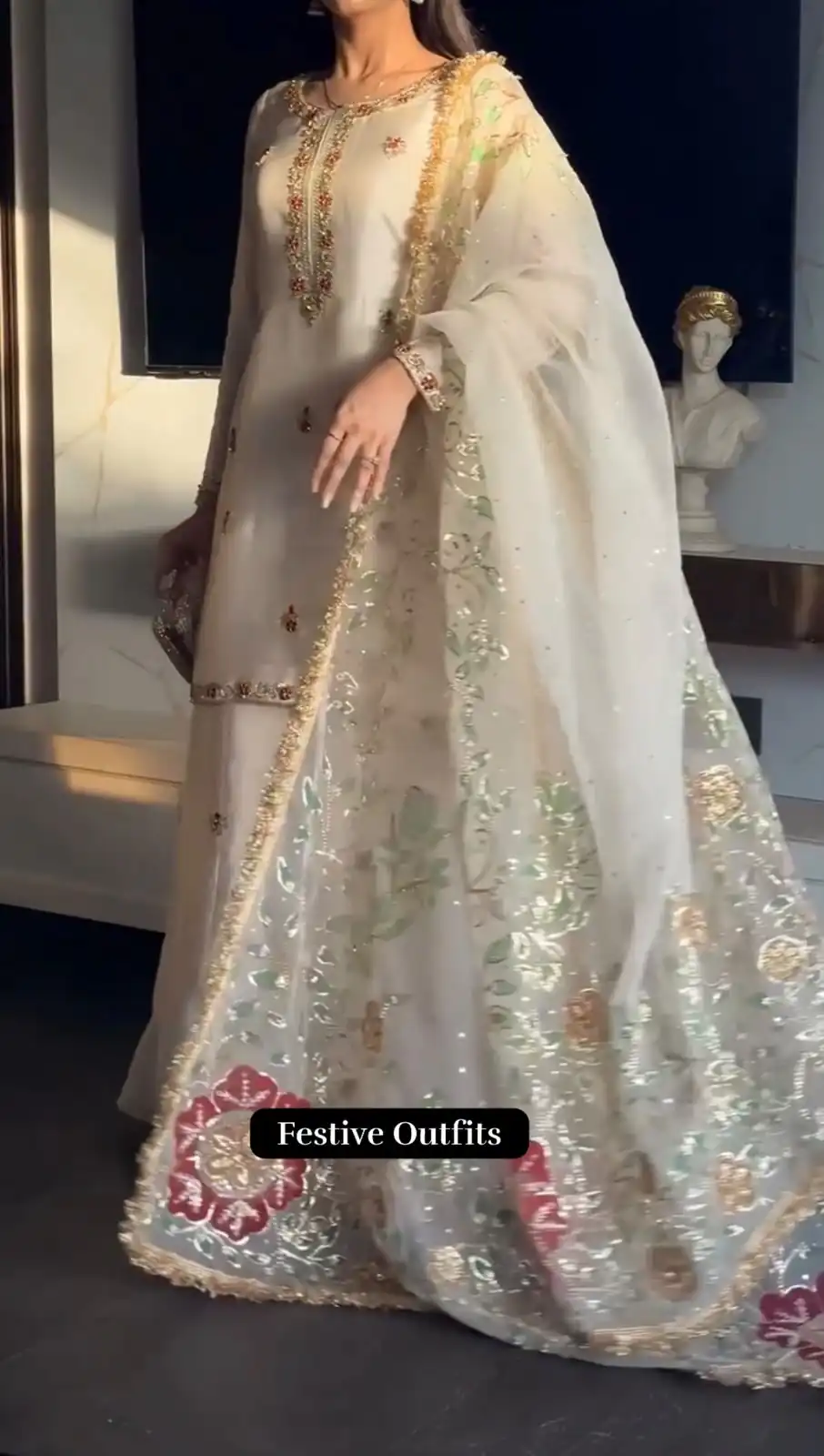 ST 1204 White Faux Georgette Salwar Suit with Embroidery Work. Available at ₹2249 only. Delivery 4-6 Working Days. Shop now. | Jump Suits, Tops & Bottoms, Track Suits, Salwar suit, Casual Suits, Creative suits, Designer Suits, Palazzo Suits, Party Wear Suits, Patiala Suits, Straight Suits, Trendy Wear
