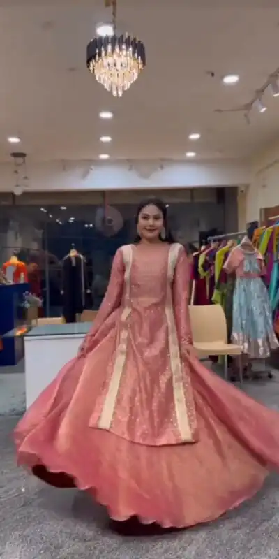 KD 1649 Peach Salsa Lehenga Choli Perfect for Wedding, Party, Mehendi, Pongal, Lohri – . Available at ₹2449 only. Delivery 4-6 Working Days. Shop now. | Lehenga, Bollywood Lehenga, Creative Lehenga, Designer Lehenga, Embroidered Lehenga, Party Wear Lehenga