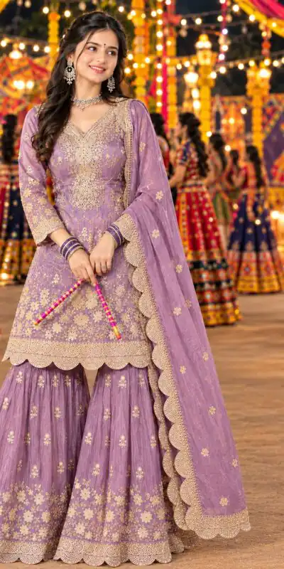 FC 7554  Lavender in Salsa Silk Embroidery Work & Sequins Work Salwar Suit . Get it for ₹2999. Delivery 4-6 Working Days. Shop now. | Jump Suits, Salwar suit, Casual Suits, Creative suits, Designer Suits, Palazzo Suits, Party Wear Suits, Patiala Suits, Straight Suits