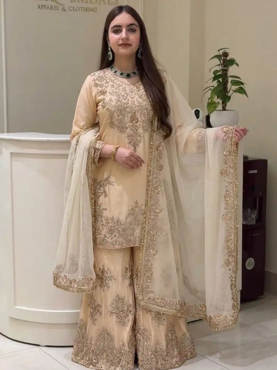 MT 1079 Off White Natural Silk Salwar Suit with Sequins Work & Embroidery Work. Special Price ₹2449. Delivery 4-6 Working Days. Shop now. | Jump Suits, Salwar suit, Casual Suits, Creative suits, Designer Suits, Palazzo Suits, Party Wear Suits, Patiala Suits, Straight Suits