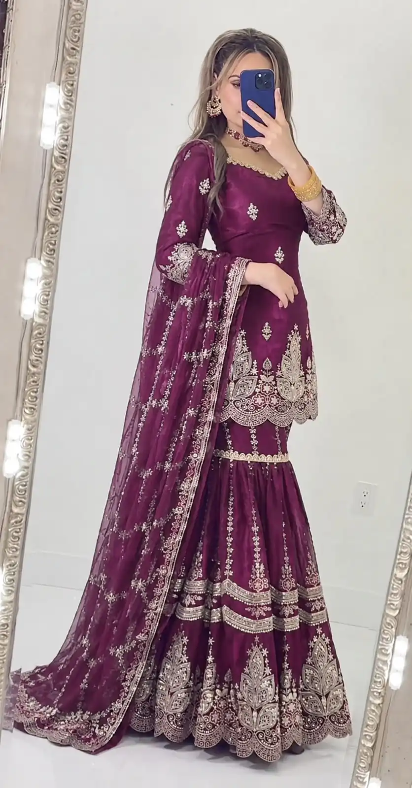 NF 1297 Wine Fendy Silk Salwar Suitwith Embroidery Work & Lace Work. Now at just ₹2799. Delivery 4-6 Working Days. Shop now. | Jump Suits, Salwar suit, Casual Suits, Creative suits, Designer Suits, Palazzo Suits, Party Wear Suits, Patiala Suits, Straight Suits