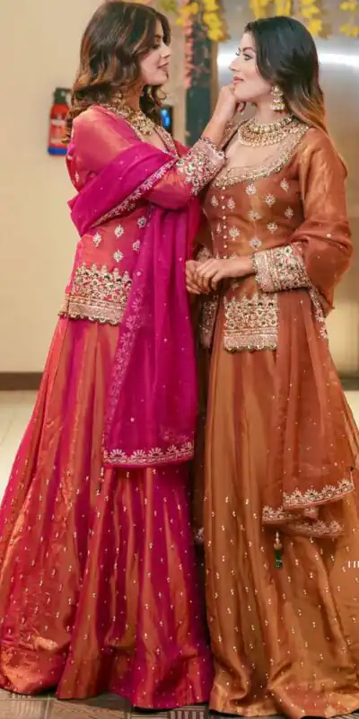 ZC 9008 Pink Simmer Silk Lehenga Choli with Embroidery Work & Sequins Work. Introductory Price ₹2199. Delivery 4-6 Working Days. Shop now. | Lehenga, Bollywood Lehenga, Creative Lehenga, Designer Lehenga, Embroidered Lehenga, Party Wear Lehenga