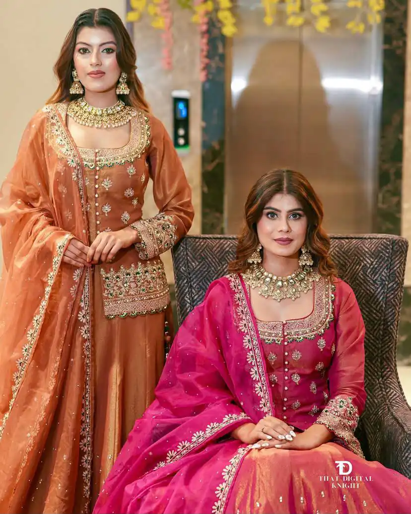 ZC 9008 Pink Simmer Silk Lehenga Choli with Embroidery Work & Sequins Work. Introductory Price ₹2199. Delivery 4-6 Working Days. Shop now. | Lehenga, Bollywood Lehenga, Creative Lehenga, Designer Lehenga, Embroidered Lehenga, Party Wear Lehenga