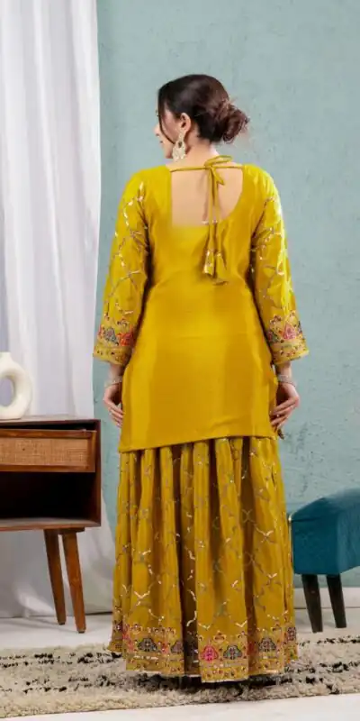ND 5017 Mustered Color Chinon Silk Salwar Suit with Embroidery Work. Online Get it for ₹2319. Delivery 4-6 Working Days. Shop now. | Jump Suits, Salwar suit, Casual Suits, Creative suits, Designer Suits, Palazzo Suits, Party Wear Suits, Patiala Suits, Straight Suits