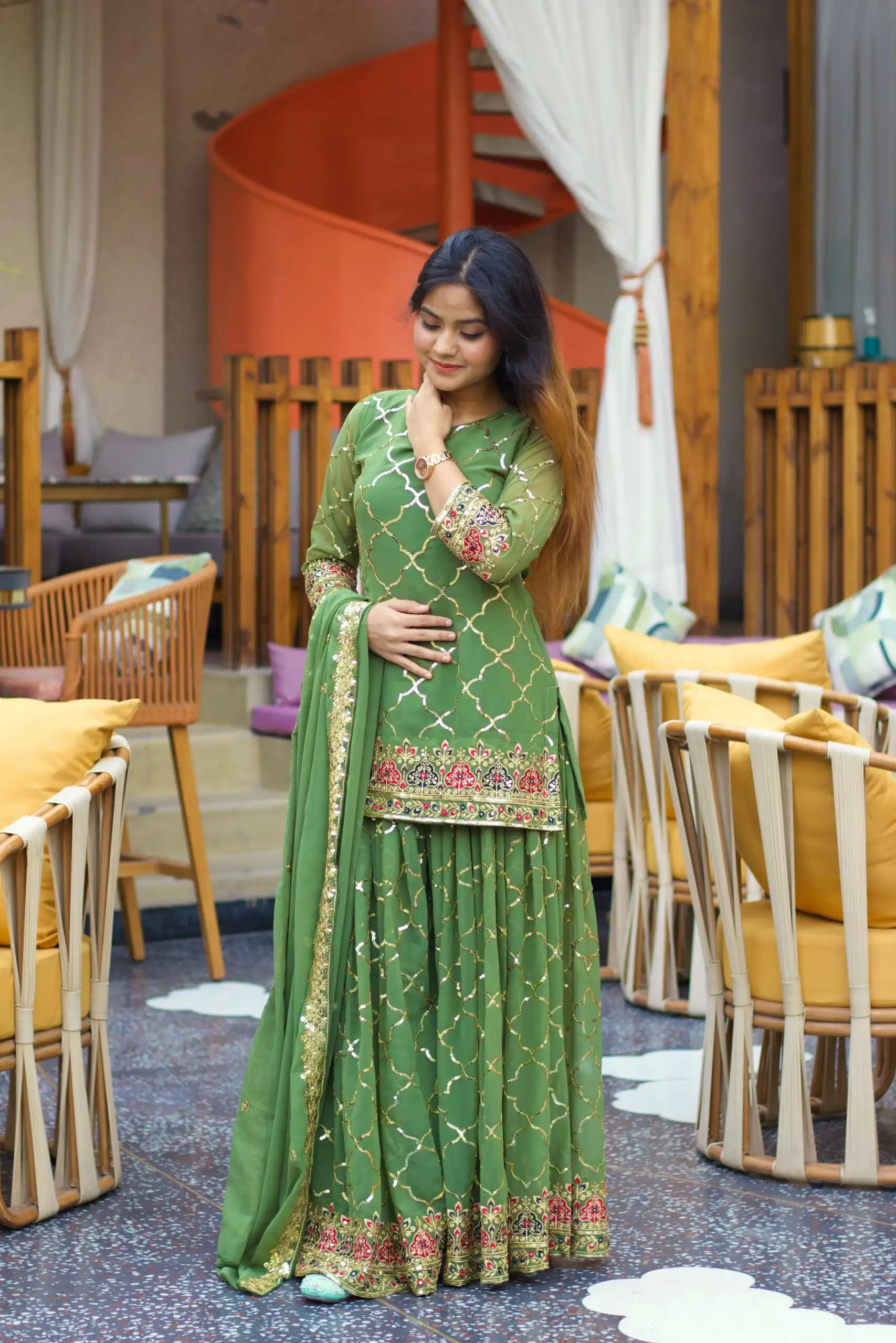 ND 5017 Pista Color Chinon Silk Salwar Suit with Embroidery Work. Online Get it for ₹2319. Delivery 4-6 Working Days. Shop now. | Jump Suits, Salwar suit, Casual Suits, Creative suits, Designer Suits, Palazzo Suits, Party Wear Suits, Patiala Suits, Straight Suits